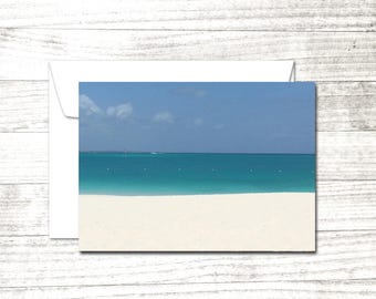 Tropical Note Card | Summer photograph | Greeting Card | Seaside note card | Blank Note Card | Blank Greeting Card