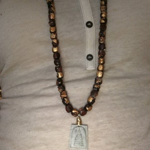 Mala necklace Buddha pendant Buddha bead necklace Jade Buddha Pendant Yoga necklace Gift for Yogi Yoga gift image 5