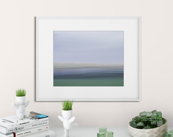 Impressionist Photo Print | Greeting Card | Soothing Riverscape | Zen gift | Yoga Gift | Blue | Green
