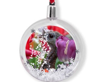 Astoria the NYC Wild Turkey Holiday Ornaments | Christmas Ornament | Owl | Snow Globe