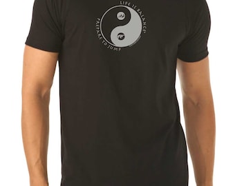 Skydiving T-Shirt for men/ mens t-shirt / Inspirational Shirt / Skydiver Gift / Gift for men/ Yin Yang Shirt/ Jump shirt / Life is Balance®