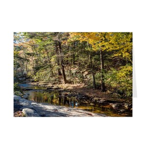 Biglietto per appunti sul lago Minnewaska Riflessioni in autunno / Fotografia con colori autunnali / Biglietto d'auguri / Biglietto per escursionista / Pensando a te / Grazie