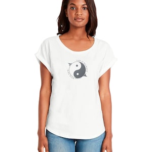 Women&#39;s Windsurfing T-Shirt / Windsurfing Shirt for Women/ Women&#39;s T Shirt /Gift for Women /Inspirational Shirt / Yin Yang /Life is Balance®