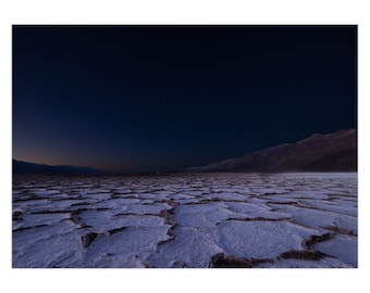 Badwater Basin, Death Valley Greeting Card | Night Sky Photo | Stars | Starscape photo | Set of 1 | Set of 10 | Set of 25