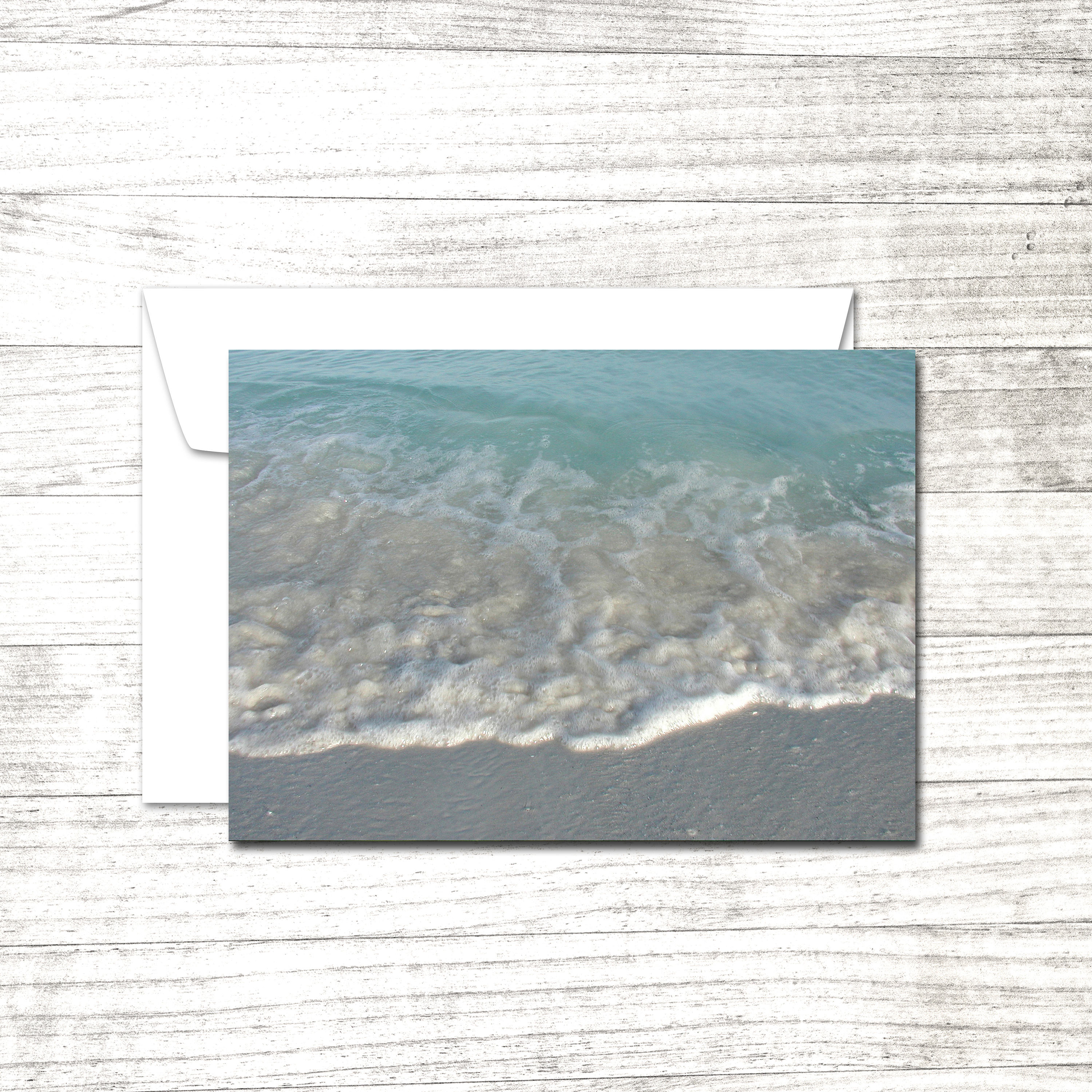 Seascape Note Card / Ocean Photography Greeting Card / Blank greeting ...