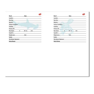 Printable Scuba Dive Log Digital download of scuba dive log Downloadable Scuba Log Template Digital Log Book Editable Log Book image 8