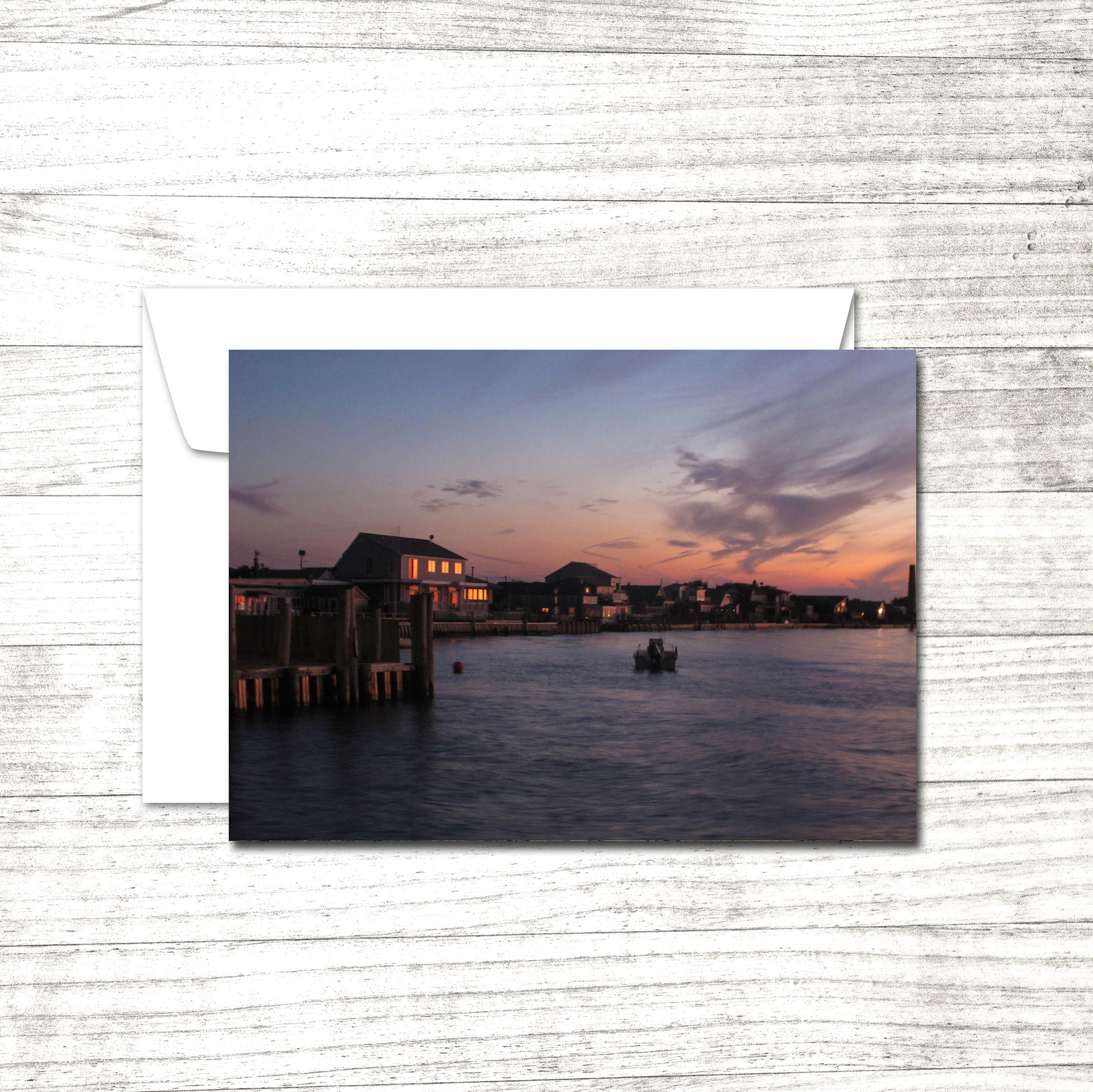 Sunset Photo Note Card | Blank Greeting Card | Magic Hour | Fire Island ...