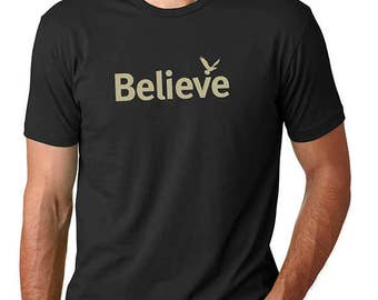 T-shirt homme Believe Bird Graphic : t-shirt en coton inspirant