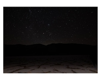 Badwater Basin, Death Valley Greeting Card | Night Photo | Stars | Astrophotography | Set of 1 | Set of 10 | Set of 25