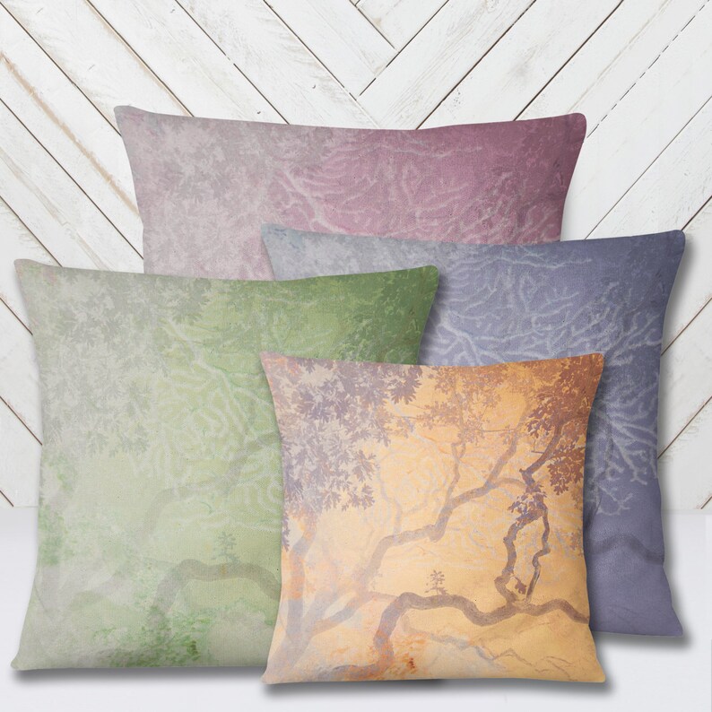 Nature Throw Pillow With Pillow Insert 14x14 14x20 16x16 Etsy
