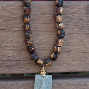 Mala necklace Buddha pendant Buddha bead necklace Jade Buddha Pendant Yoga necklace Gift for Yogi Yoga gift image 3