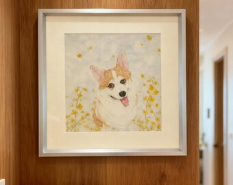 Premium Custom Pet Portrait Porcelain | Hand-Painted Ceramic Memorial Plate | Elegantly Framed | Anniversary Gift | Heartwarming Home Decor