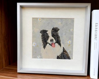 Personalized Hand-Painted Pet Tile Art - Custom Ceramic Pet Portraits for Home Decor or Gifts