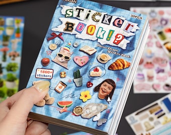 1800+ stuks vintage stickerboek, Poem Drops Junk Journal Kit, Retro planner briefpapier cadeau