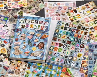 1800+ stuks vintage stickerboek, Poem Drops Junk Journal Kit, Retro planner briefpapier cadeau