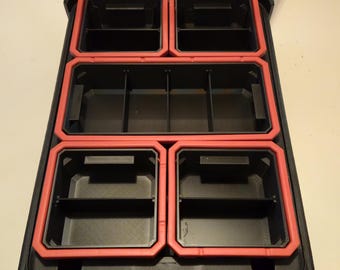 Inserto de medio contenedor para el organizador de paquetes de Milwaukee