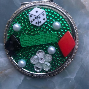 Decorative Compact Mirror|Pocket Mirror|Elegant Purse Accessory|Stylish Gift for Her