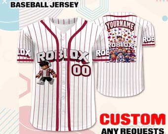Personalisiertes Roblox Baseball Jersey – Personalisiertes Gamer Outfit
