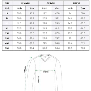 May include: A size chart for an all-over print hockey jersey, with measurements in inches and centimeters. The chart includes sizes S to 5XL, detailing length, width, and sleeve dimensions. The text at the top reads "ALL OVER PRINT HOCKEY JERSEY".
