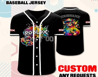 Personalized Roblox Gamer Jersey – Custom Name & Number