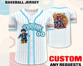 Personalisiertes Roblox Baseball Jersey – Personalisiertes Gamer Geburtstags Outfit