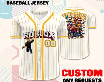 Personalisiertes Roblox Baseball Jersey – Personalisiertes Gamer Outfit