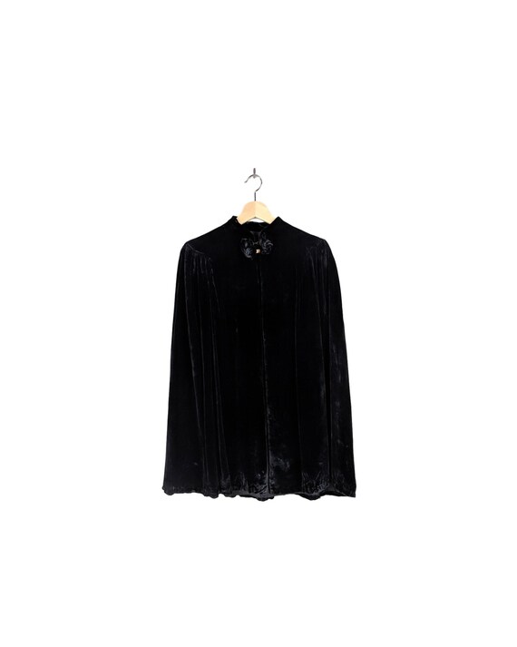 cape mye' | vtg 1930s silk velvet cape coat | vint