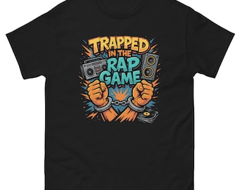 Camiseta de estilo urbano "Atrapado en el juego del rap" (Gangsta Rap, Hip Hop)