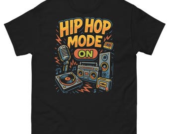 Camiseta clásica estilo hip hop con estilo grafiti, rap y ropa urbana.
