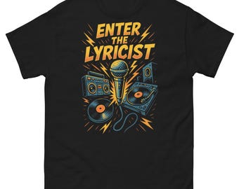 Camiseta clásica de rap urbano con grafiti de Enter The Lyricist