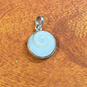 Colgante Gomti Chakra / Plata de ley 925, Amuleto de protección espiritual