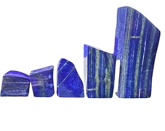 Naturalny polerowany kamień lapis lazuli | Głęboko niebieski kryształ do uzdrawiania, medytacji i tworzenia biżuterii