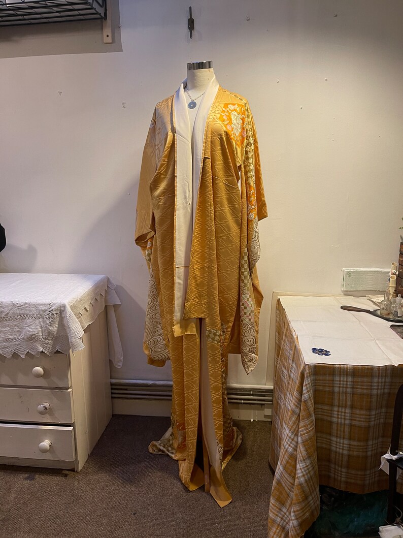 Sun Gold Silk Kimono main image 1
