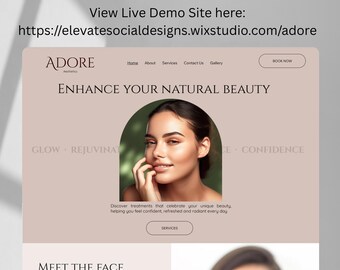 Pre-Made Wix Website Template for Beauty & Service-Based Businesses, Lash Tech, Makeup Artist, Salon, Coaching