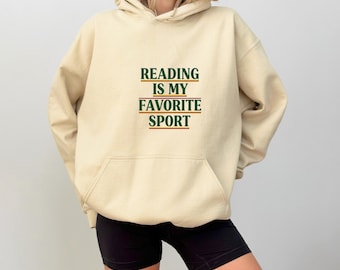 Reading is my favorite sport Sweatshirt, Vintage Reading Sweatshirt, Book lover gift, Bookish shirt, Bookworm, Reader Gift, Book crewneck