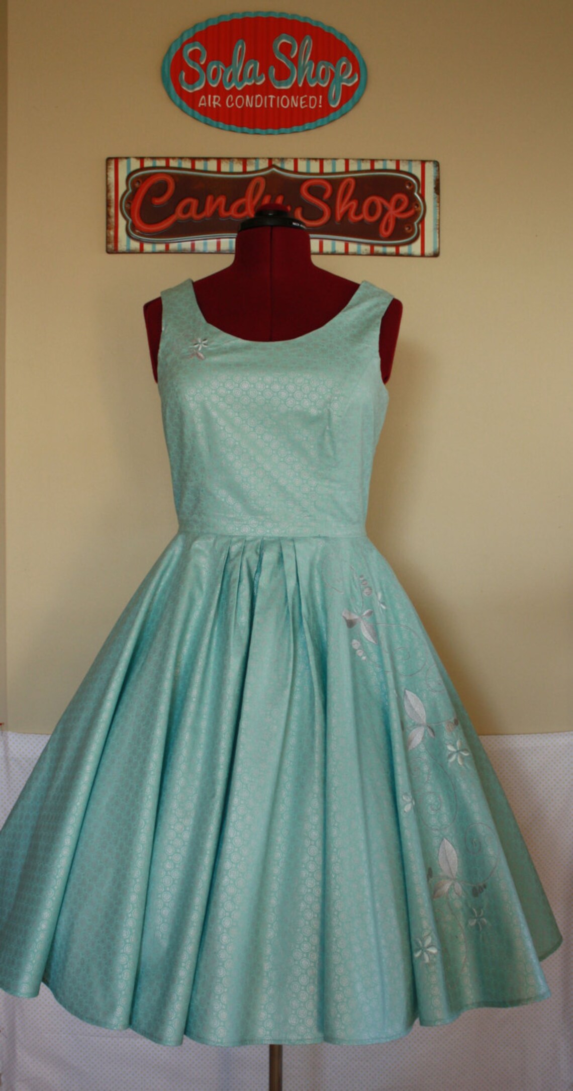 Vanilla Bean Swing Dress embroidered custom made swing dress Etsy