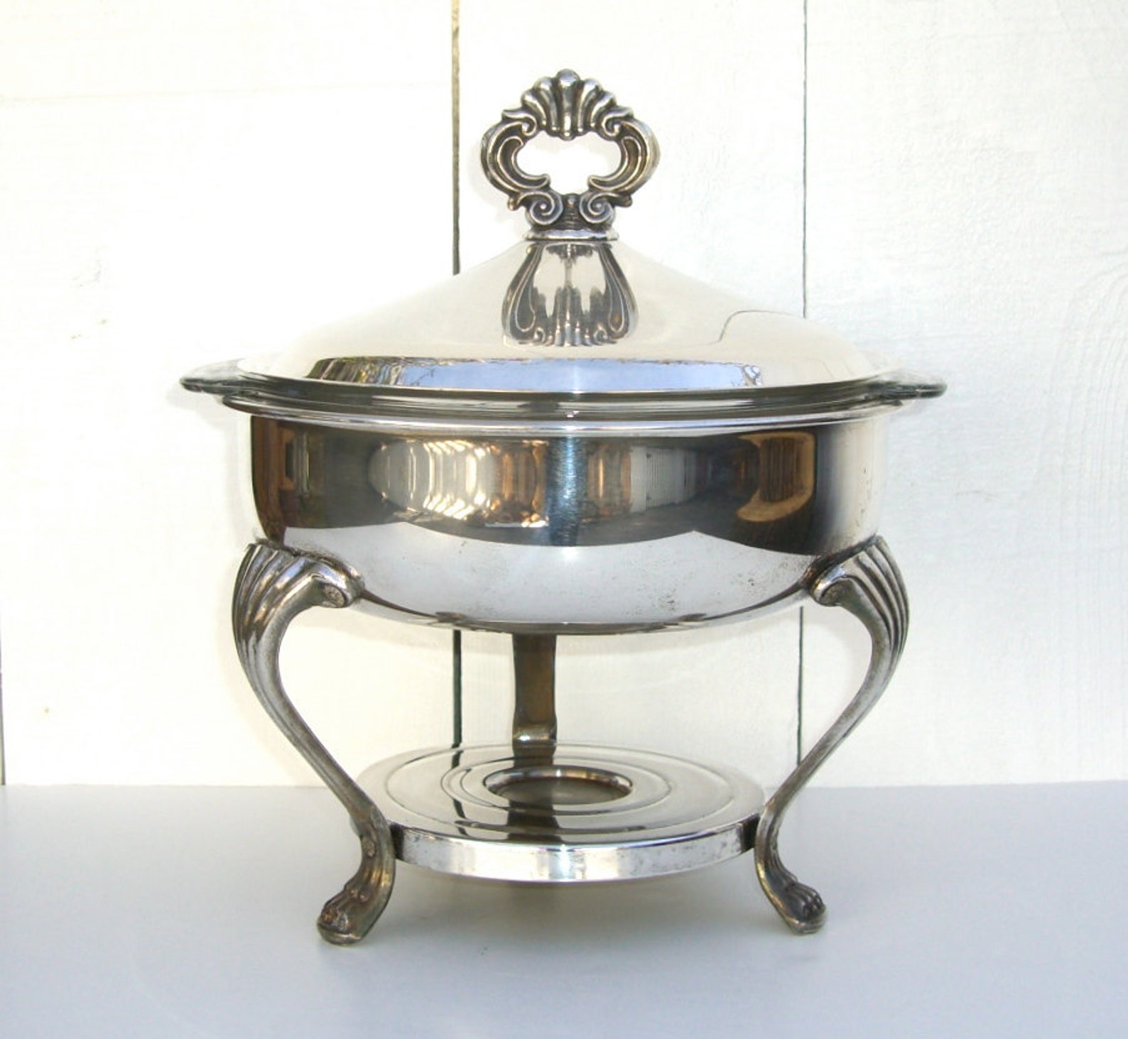 Silver Chafing Dish Vintage Rogers Silverplate w/ Liner Etsy