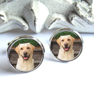 Pet Photo Cufflinks: Custom Pet Keepsake