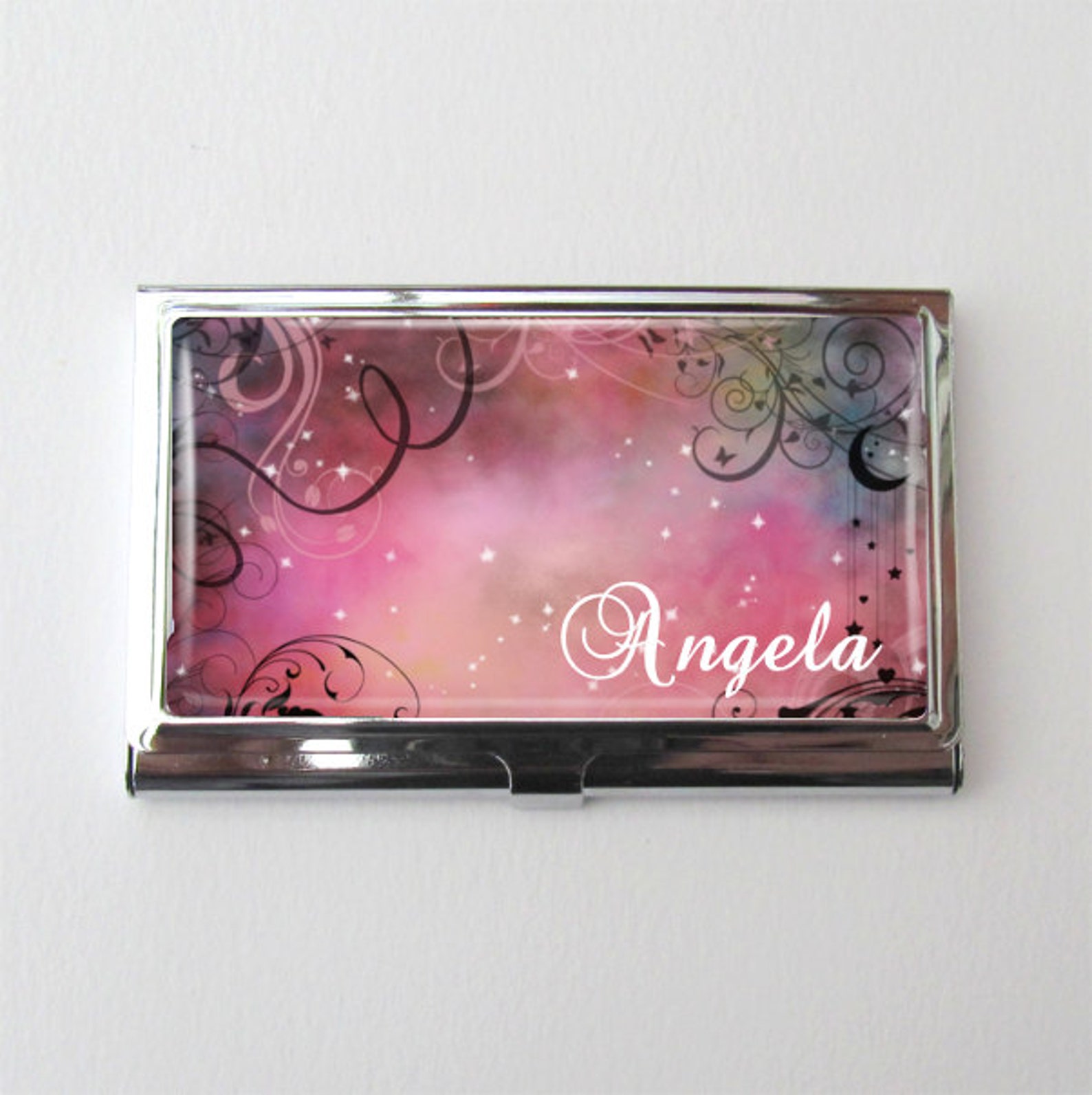 Business Card Holder Personalized Business Card Case Etsy