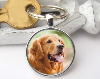 Llavero para mascotas, Llavero con foto de su mascota, Llavero con foto personalizado