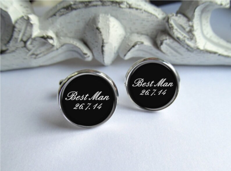 Best Man Cufflinks Mens Cufflinks Wedding Cufflinks Etsy