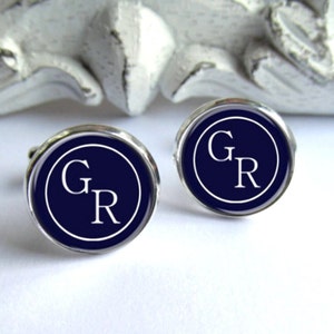 Abotoaduras personalizadas masculinas, abotoaduras com monograma, abotoaduras personalizadas para festas de casamento