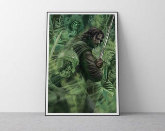 Lord of The Rings Poster LOTR Fellowship of The Ring Wall Art Lord of The Rings Gandalf Frodo Legolas Aragorn Gimli Boromir Poster Art 49