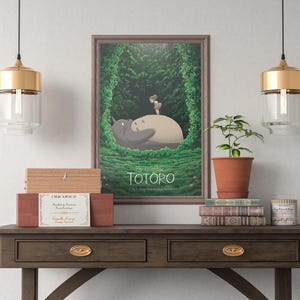 My Neighbor Totoro Poster Studio Ghibli Home Decor Hayao Miyazaki Movie Poster Anime Wall Art Anime Ghibli Print Japanese Movie Art 17 image 4