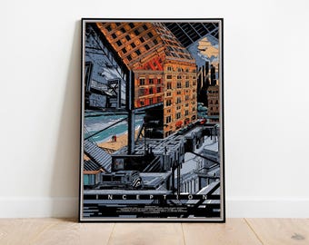 Inception Poster Inception Surreal Poster Art Inception Wall Art Christopher Nolan Movie Inception Leonardo DiCaprio Home Decor Poster 2