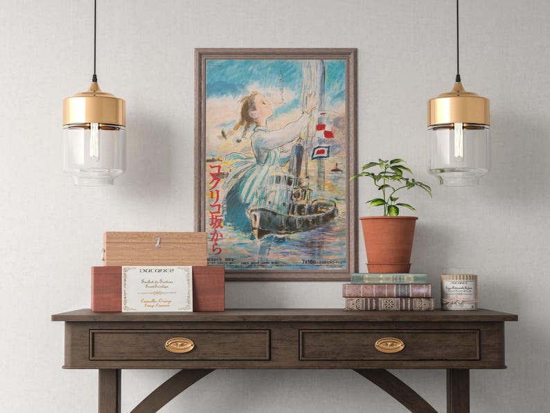 From Up on Poppy Hill Poster Studio Ghibli Home Decor Hayao Miyazaki Movie Poster Anime Wall Art Anime Ghibli Print Japanese Movie Art 24 image 4