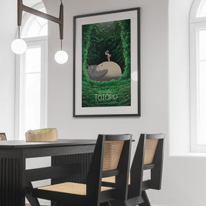 My Neighbor Totoro Poster Studio Ghibli Home Decor Hayao Miyazaki Movie Poster Anime Wall Art Anime Ghibli Print Japanese Movie Art 17 image 3
