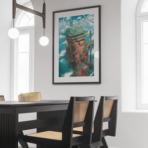 Spirited Away Poster Studio Ghibli Home Decor Hayao Miyazaki Movie Poster Anime Wall Art Anime Studio Ghibli Print Japanese Movie Art 1 image 3