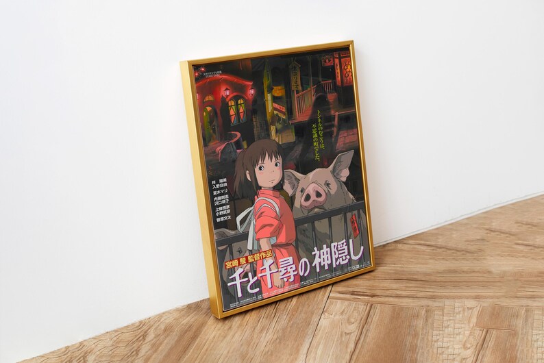 Spirited Away Poster Studio Ghibli Home Decor Hayao Miyazaki Movie Poster Anime Wall Art Anime Studio Ghibli Print Japanese Movie Art 27 image 2