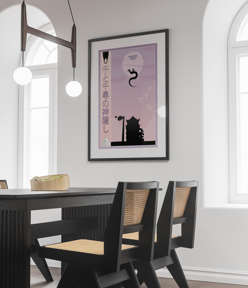 Spirited Away Poster Studio Ghibli Home Decor Hayao Miyazaki Movie ...
